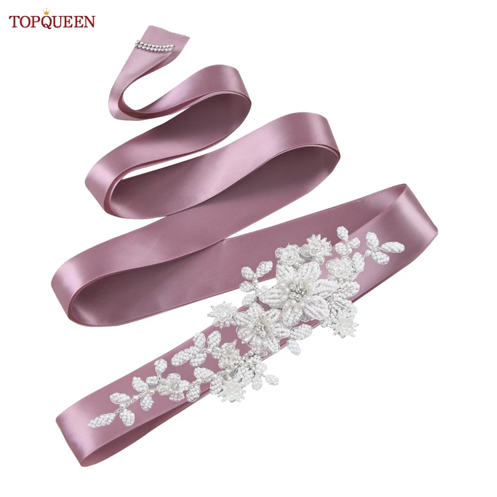 Ceinture robe de mariée perles strass