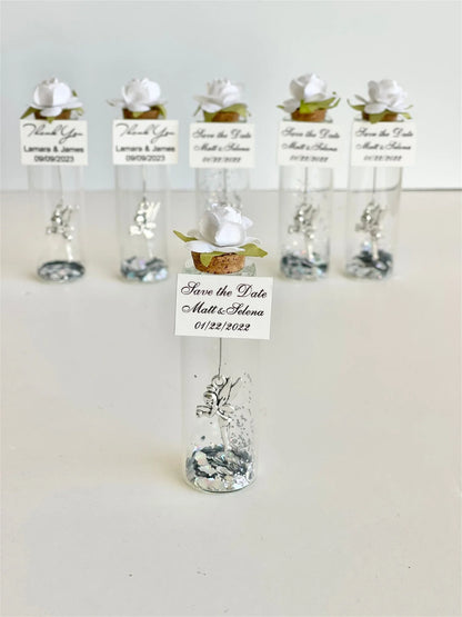 Cadeau invité mariage rose sous cloche — vue 32