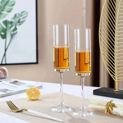 Duo de Flûtes à Champagne Personnalisées Mariés