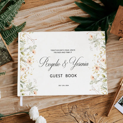 Livre d'Or Mariage Personnalisé 21 Décors au Choix