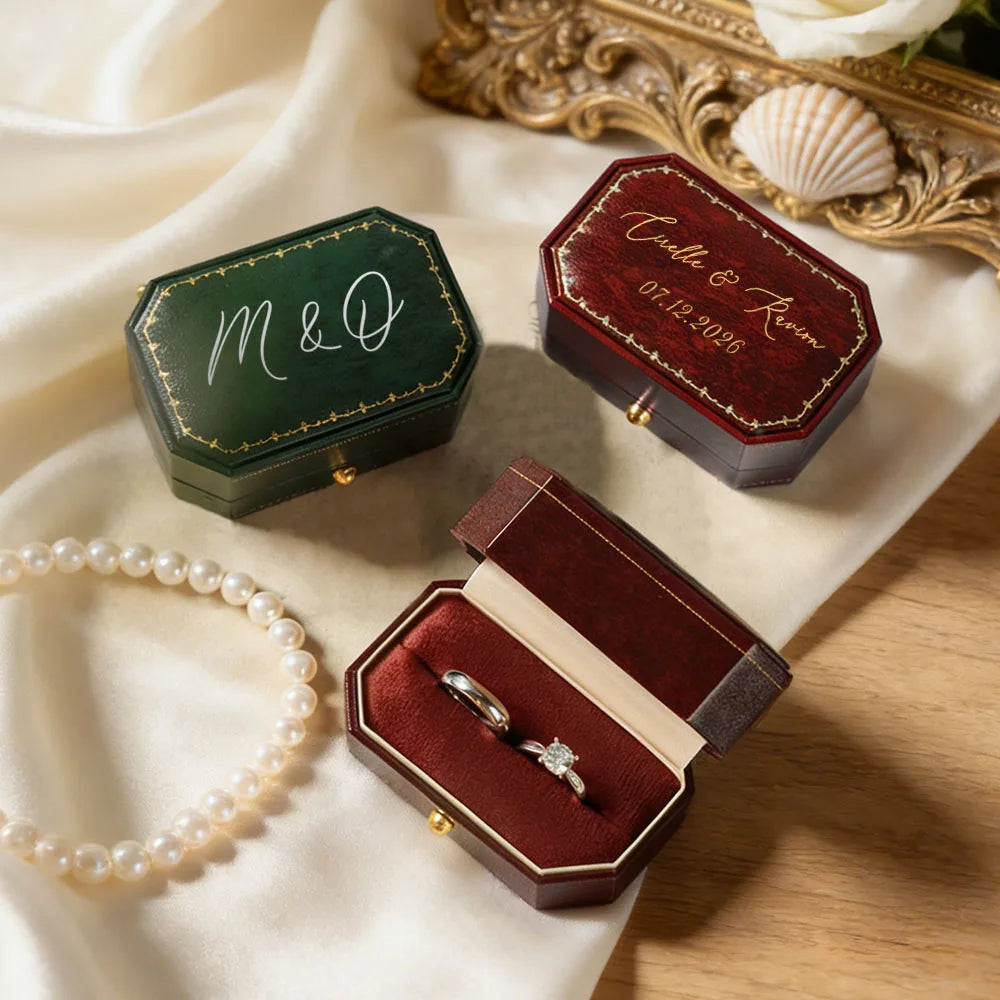 Boîte alliance cuir PU personnalisée