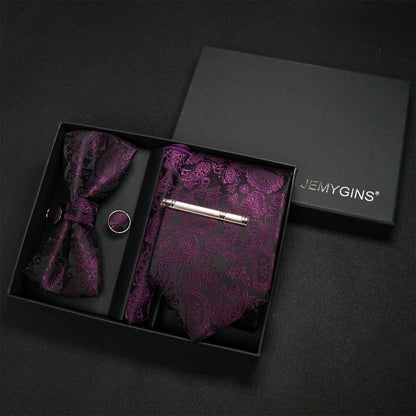 Coffret Cravate Mariage Motif Cachemire