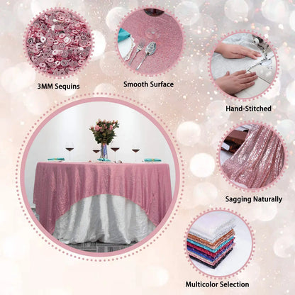Nappe Ronde à Sequins Mariage — vue 4