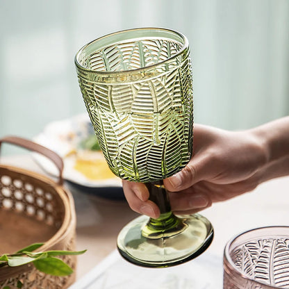 Verre à Vin Mariage Vintage Vert — vue 6