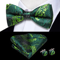Coffret nœud papillon mariage homme vert — Motif 12