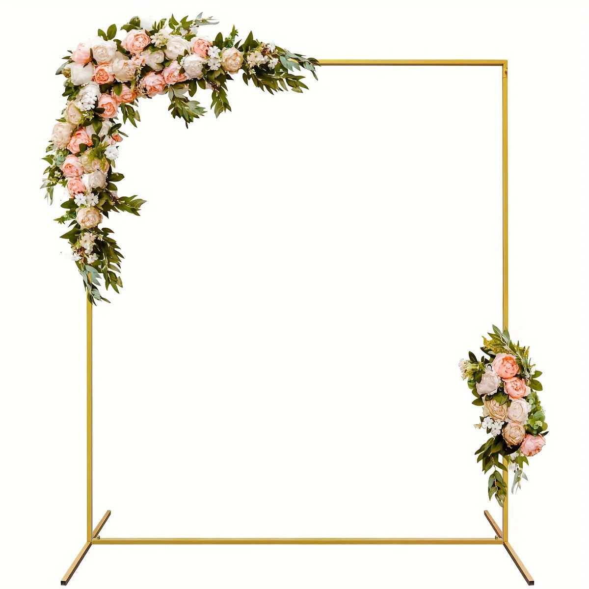 Arche Mariage Carrée Métal Doré