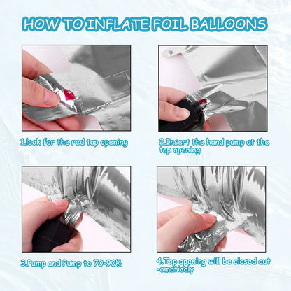 Ballons lettres EVJF bleu et argent