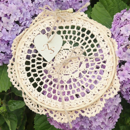 Porte alliance crochet initiales personnalisé