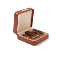 Boîte bague simili cuir boucle dorée — vue 7