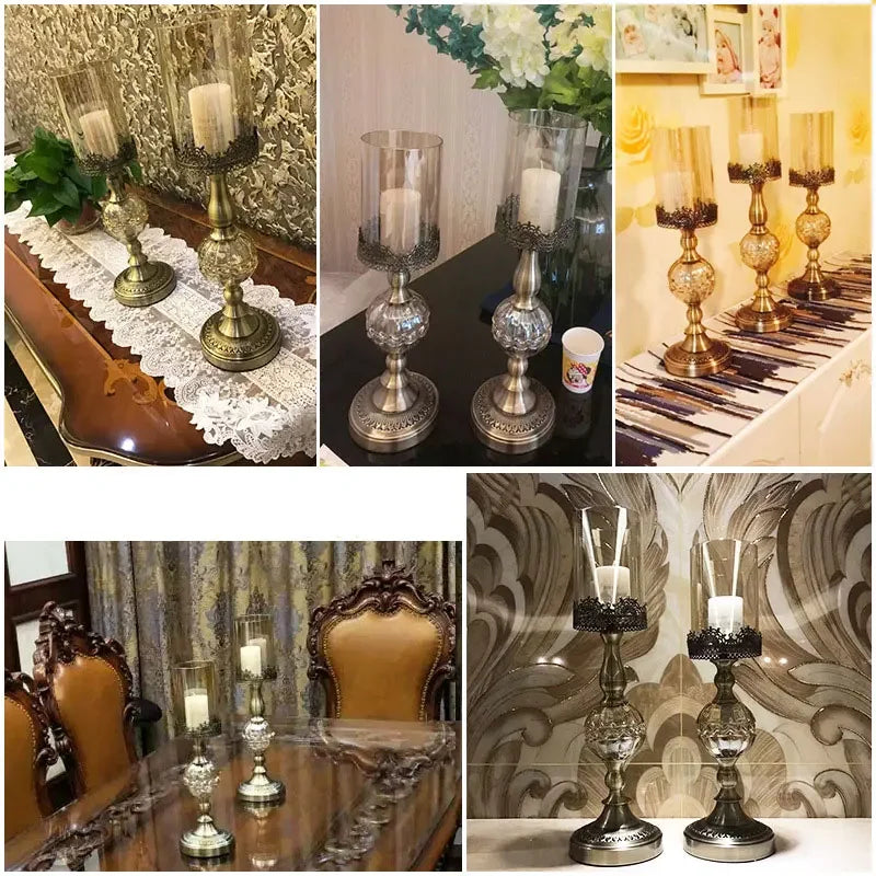 Bougeoir Cristal Centre de Table Mariage — vue 4