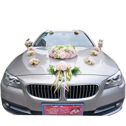 Kit Décoration Voiture Mariage Roses
