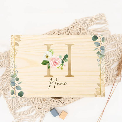 Boîte souvenir mariage initiale personnalisée