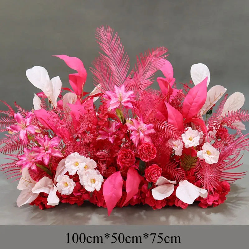 Fleurs Artificielles Arche Mariage Fuchsia — vue 9