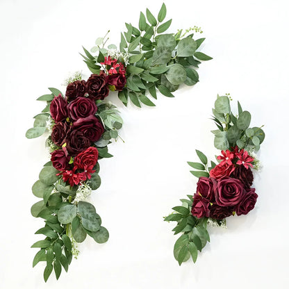 Décor Floral Panneau Mariage Roses Artificielles