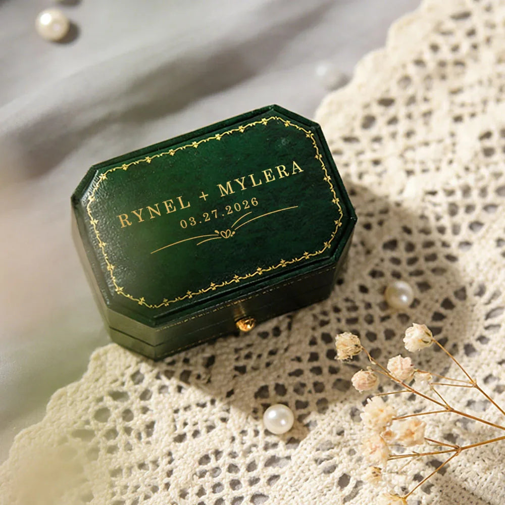 Boîte alliance cuir PU personnalisée