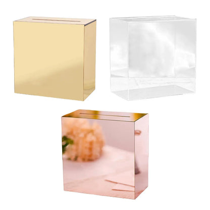 Urne mariage acrylique miroir à enveloppes