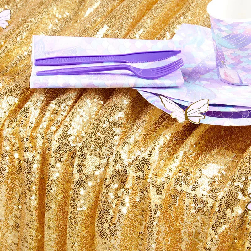 Nappe mariage à sequins scintillants — vue 4