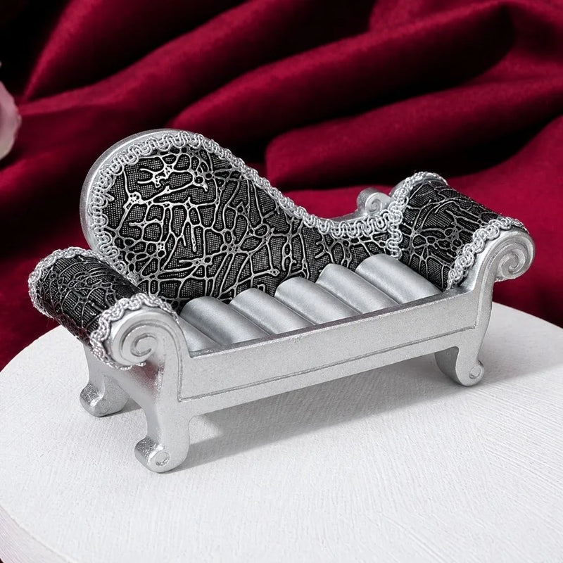 Porte-bagues fauteuil décoratif en résine — vue 3