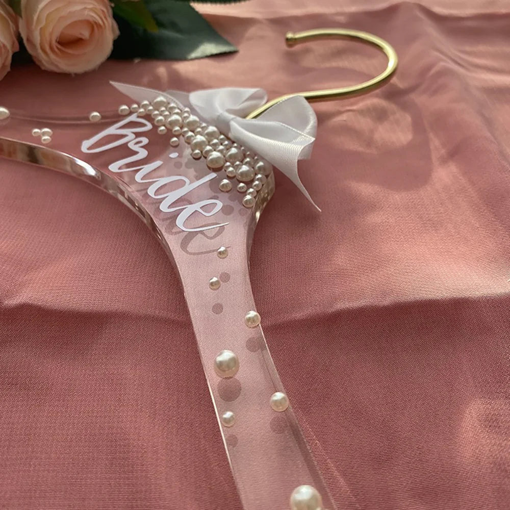 Cintre de mariée acrylique à perles — vue 4