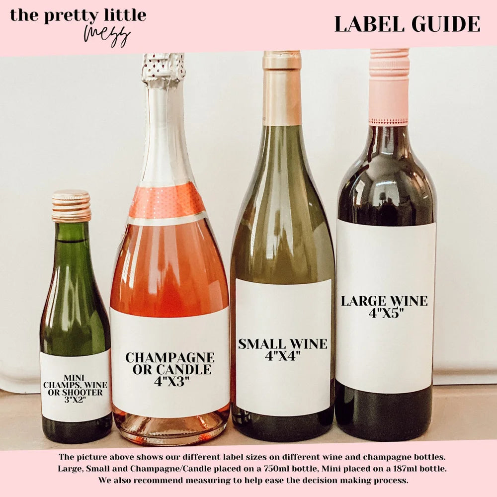 Plan de Table Mariage Étiquettes Vin