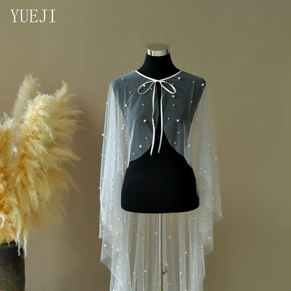 Étole de mariée en tulle perlé — vue 4