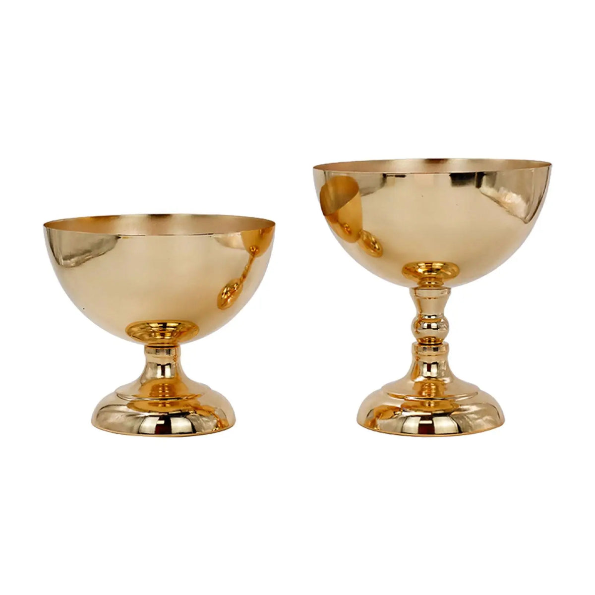 Vase centre de table mariage doré