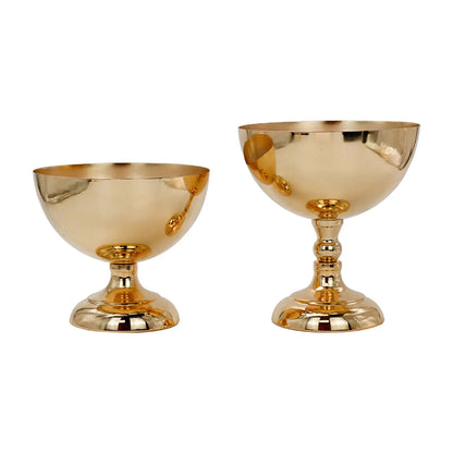 Vase centre de table mariage doré