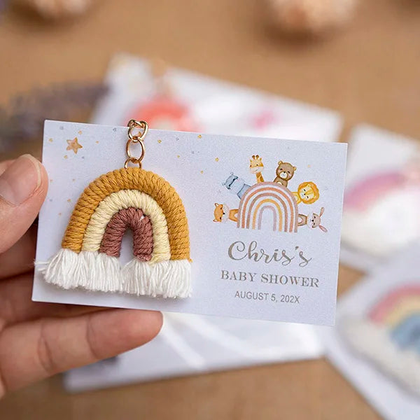 Cadeau invité mariage porte-clés macramé — vue 16