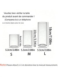 Bougeoir Mariage Photophore en Verre — Set de 3 (S + M + L)