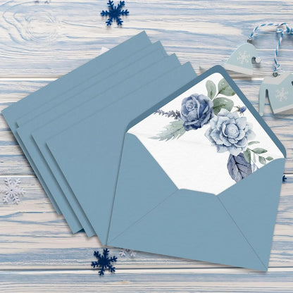 Enveloppes Faire-Part Mariage Bleu