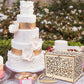 Urne Mariage Bois Ajouré Arabesques et Cadenas