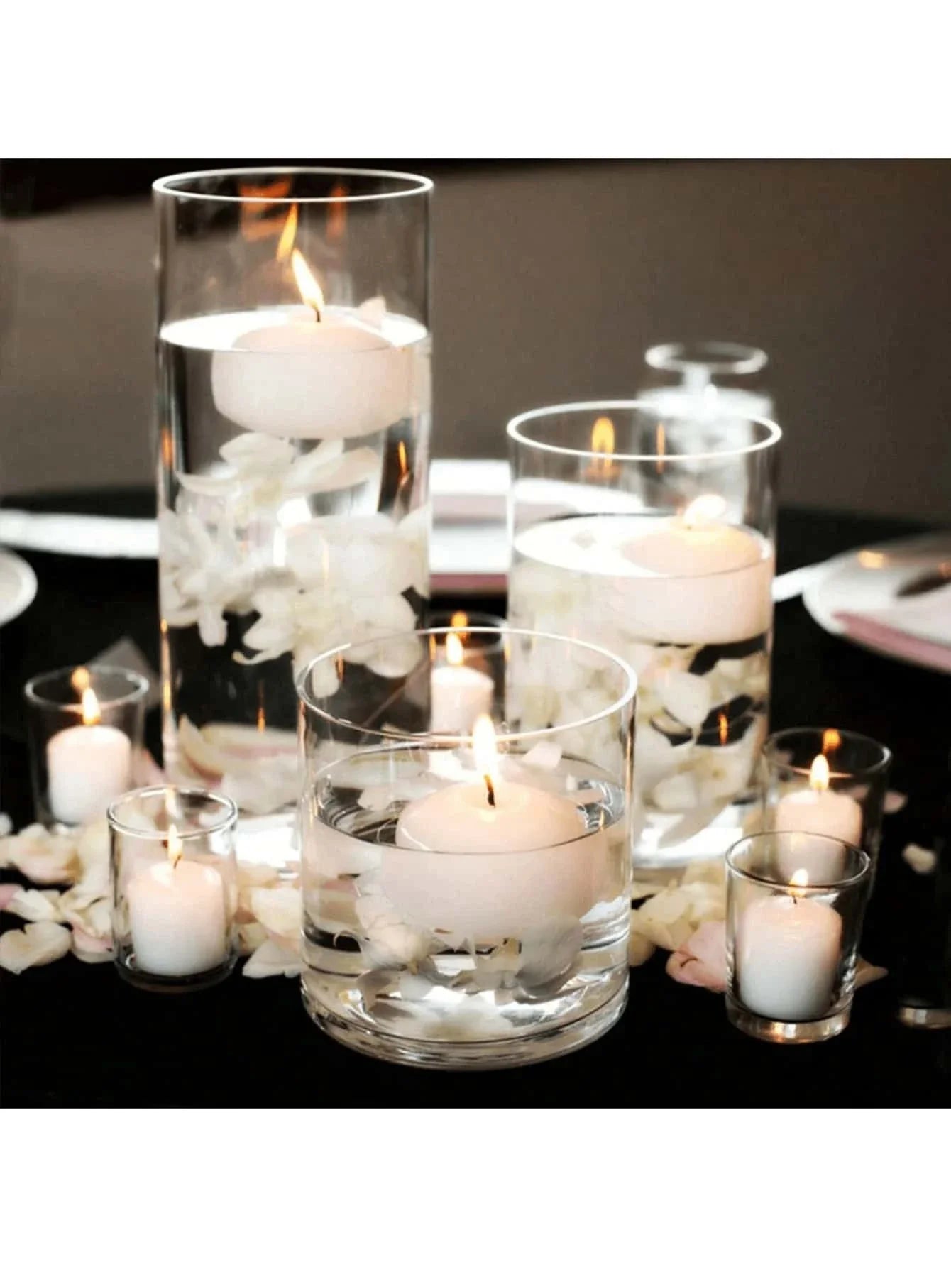 Bougeoir Mariage Photophore en Verre