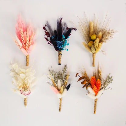 Lot de 6 boutonnières fleurs séchées — vue 7