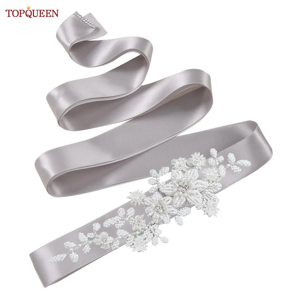 Ceinture robe de mariée perles strass