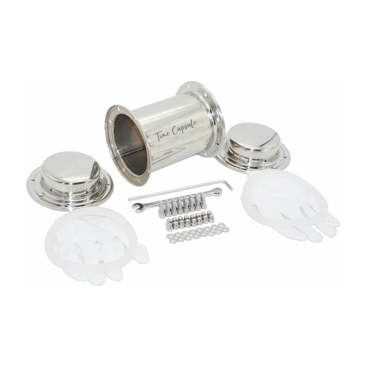 Capsule temporelle mariage en inox gravée — vue 5