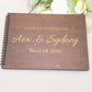 Livre d'Or Mariage Bois Gravé Personnalisé B5