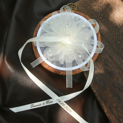 Porte alliance cerceau tulle et perles