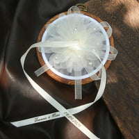 Porte alliance cerceau tulle et perles — vue 7