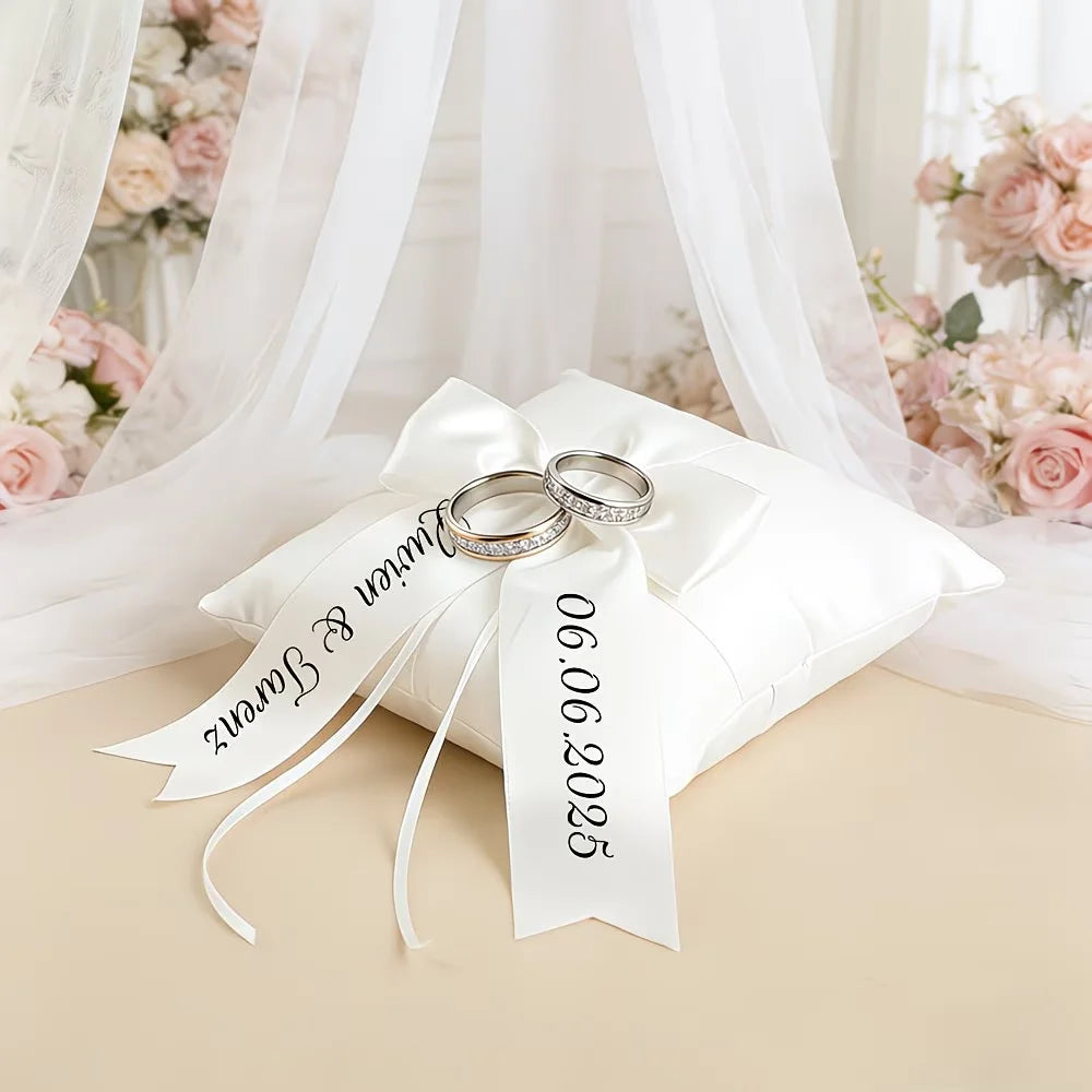 Coussin Alliance Blanc Personnalisé
