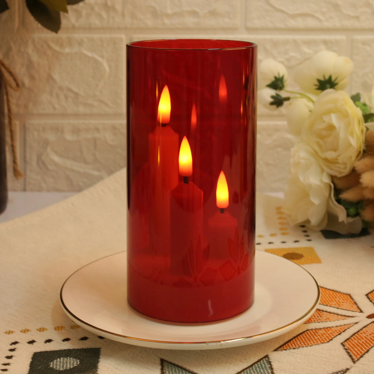 Bougie Lanterne LED Mariage