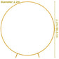 Arche Mariage Ronde Métal Doré