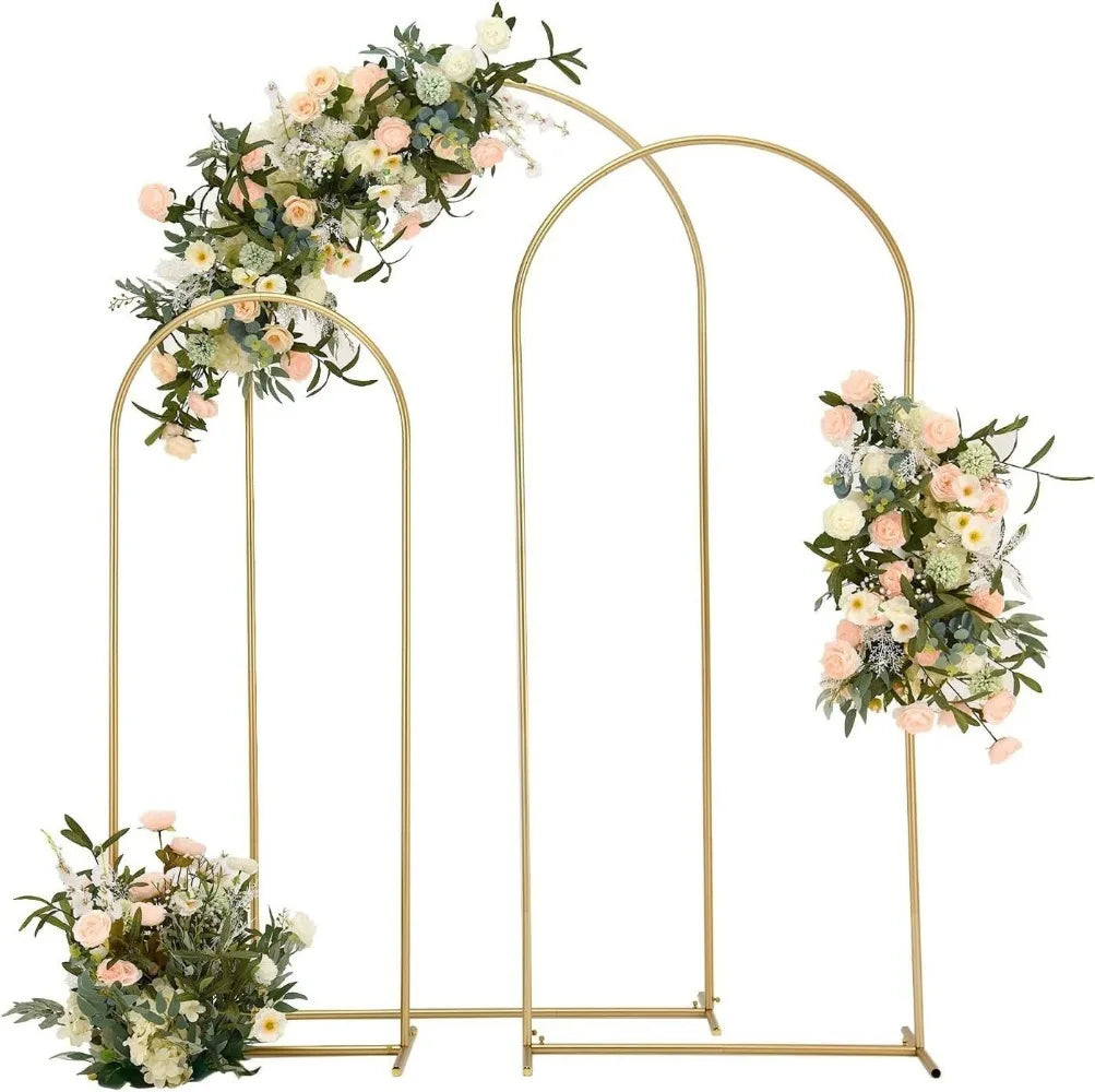 Arche Mariage Ogive Métal Doré