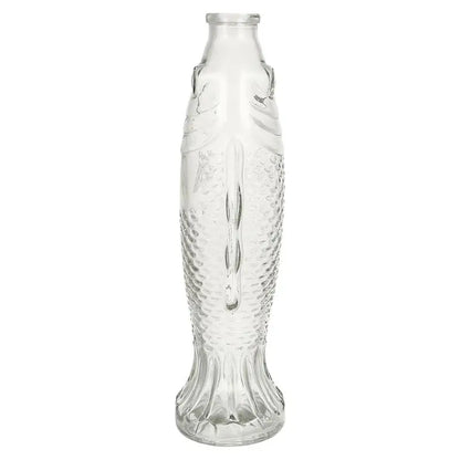 Vase bouteille en verre et bois — vue 4