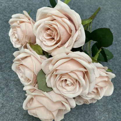 Bouquet de Roses Artificielles Mariage 9 Têtes