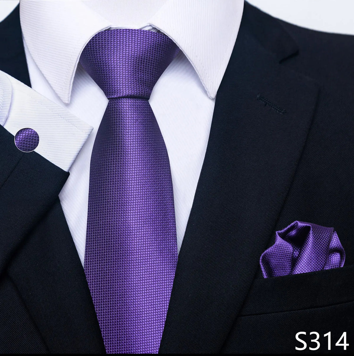 Coffret cravate mariage homme et pochette
