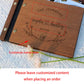 Livre d'Or Mariage Bois Personnalisé Gravé