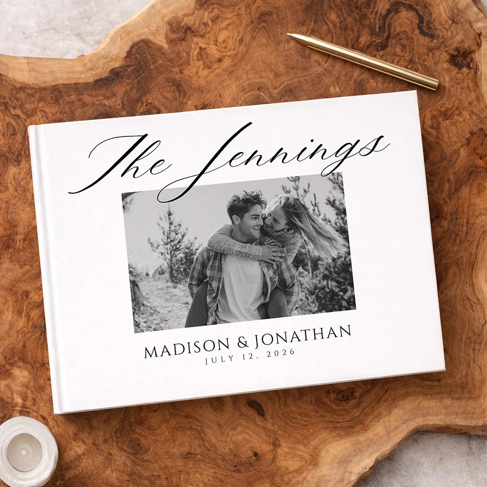 Livre d'or mariage album photo personnalisé — vue 2