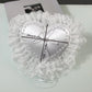 Coussin Alliance Cœur Dentelle Romantique