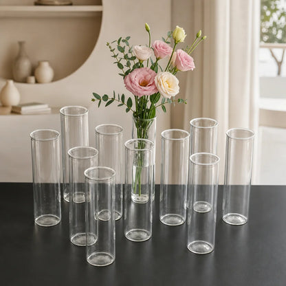 Vases Cylindre Plastique Lot de 20