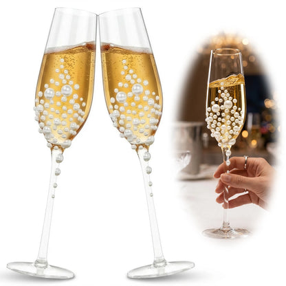 Flûtes champagne cristal des mariés